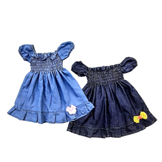 VESTIDO INFANTIL MENINA JEANS CIGANINHA em Oferta na Shopee