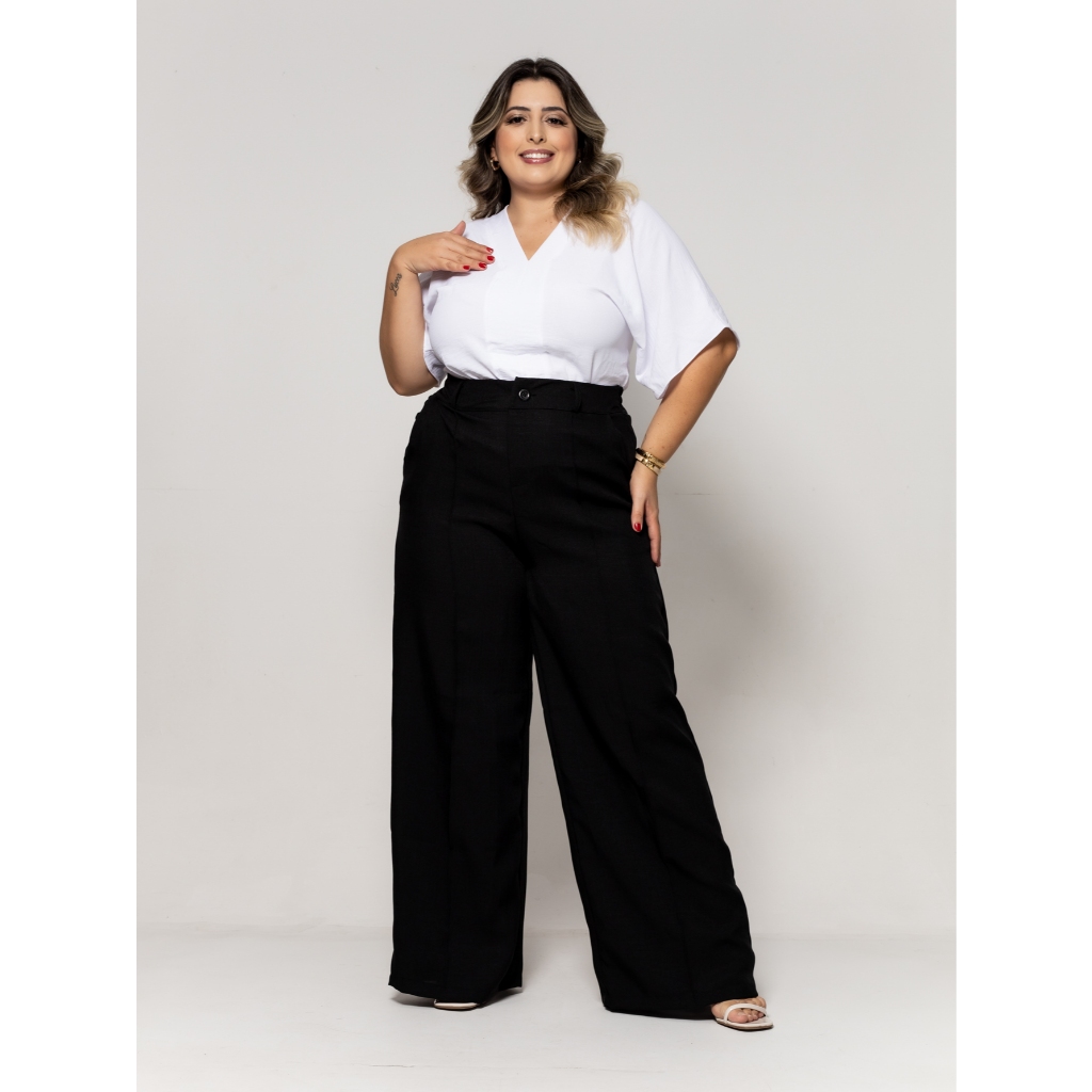 Calça Feminina PULSIZE Pantalona COS DE ELASTICO . CLPL-005