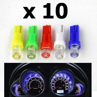 5-10 x Lâmpada Automotiva Pinguinho T5 acrílico Led Painel Carro Esmagadinha camarãozinho T5 led em Oferta na Shopee
