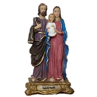 Imagem da Sagrada Família tradicional de resina nacional 15 cm em Oferta na Shopee