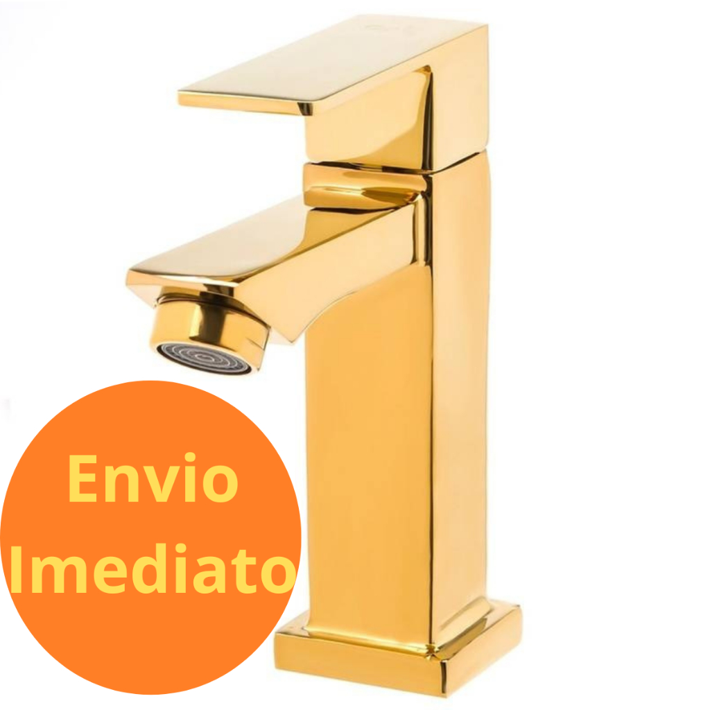 Torneira Para Banheiro Dourada Ouro Lavabo Luxo Metal Original em Oferta na Shopee