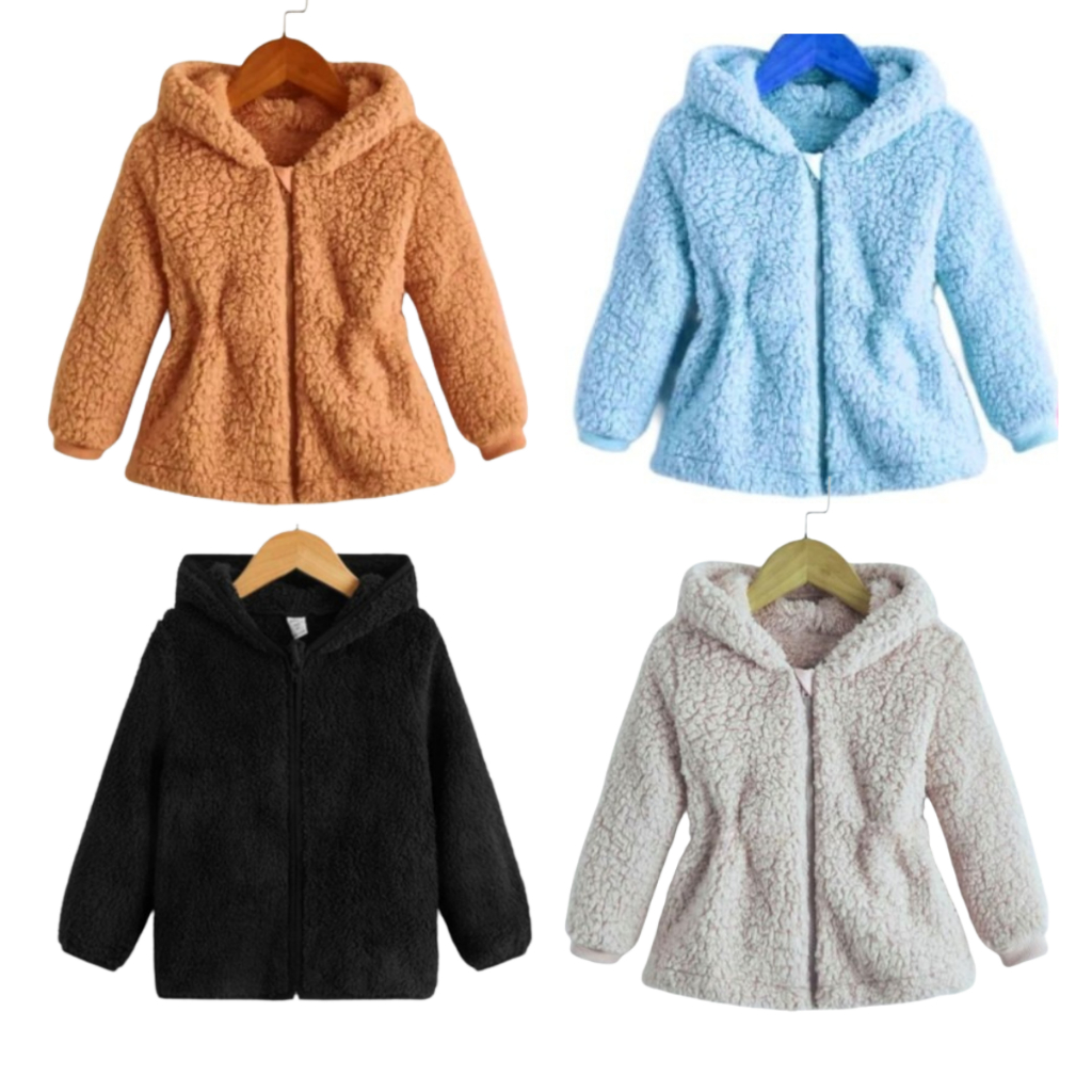 Blusa Infantil Masculina Teddy Ted Tedy Lã Com Blusa de Frio Capuz Touca Quente MeninoMasc...