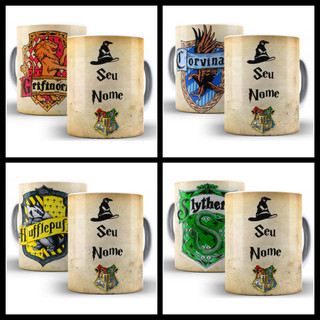 Caneca Harry Potter Casas de Hogwarts Personalizada Com Nome 325 Ml De Porcelana em Oferta na Shopee