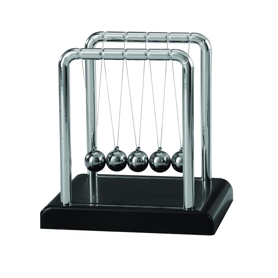 Pêndulo de Newton Enfeite Decoração p/ Sala Escritório Balance Balls - 9cm