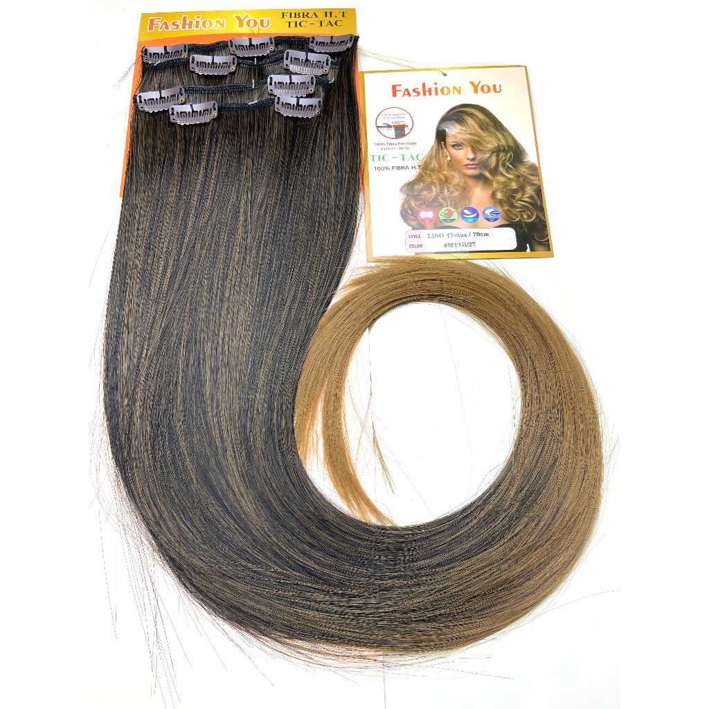 Cabelo Orgânico Tic Tac Liso Ondulado 4 Telas 70cm 150G fio sem brilho e aceita chapinha em Oferta na Shopee