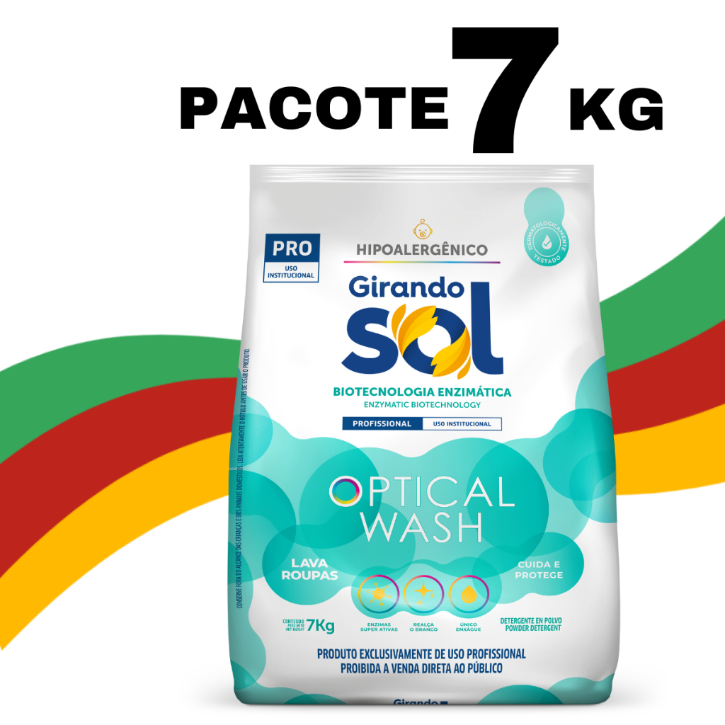 Sabão Em Pó Lava Roupas 7kg Girando Sol Profissional Hipoalergênico Pacote Grande em Oferta na Shopee