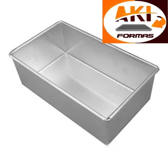 FORMA CAIXA DE LEITE  17,5x10x6,5 CM FEITA EM ALUMINIO PARA ALTA TEMPERATURA COM NOTA FISCAL em Oferta na Shopee