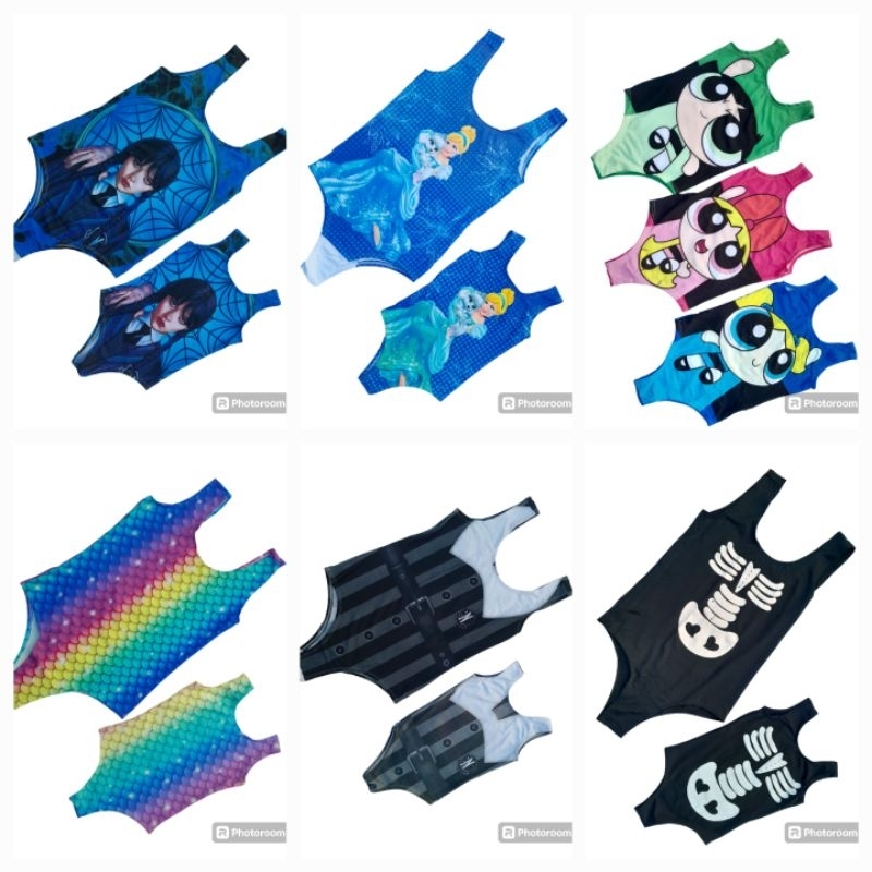Fantasia body kit 2 pçs  sereia  lindinha docinho adulto infantil mãe e filha Carnaval body bore colan.