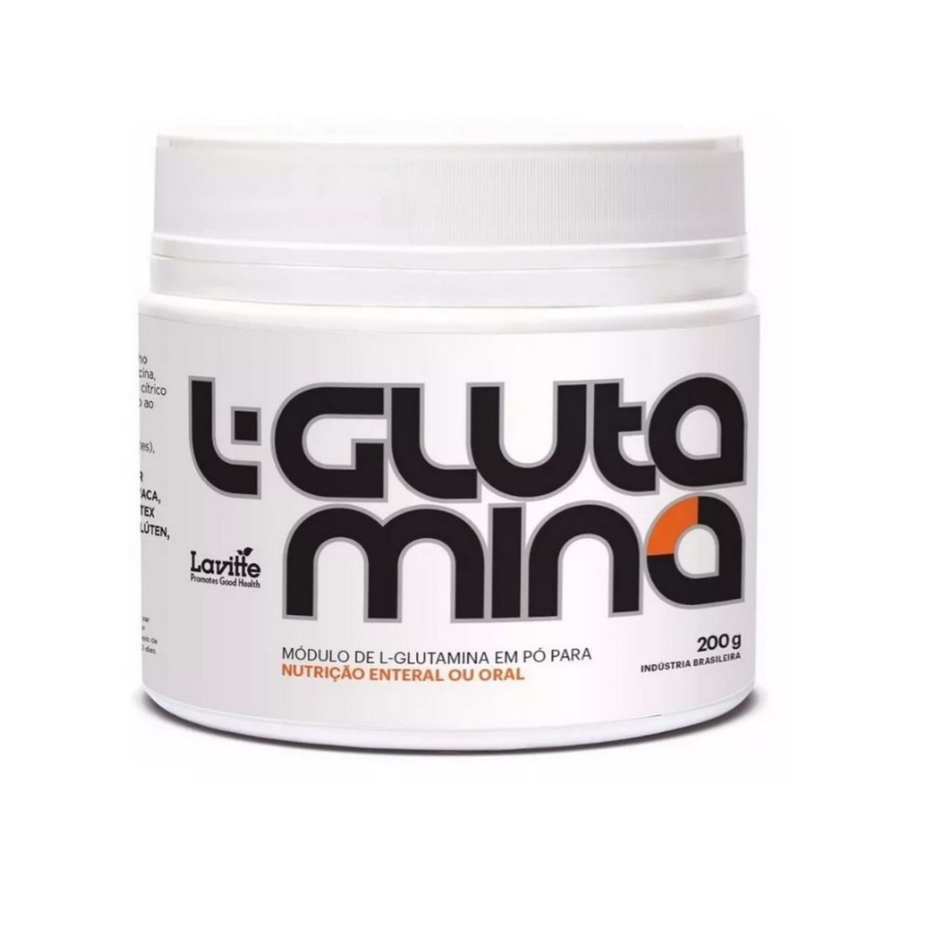 Glutamina 100% Pure 200gr - L Glutamine auxila no aumento da imunidade