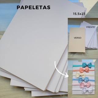 Papeletas 15 x 22  |  Embalagem Econômica e Profissional para Kits De Laços E Acessórios em Oferta na Shopee