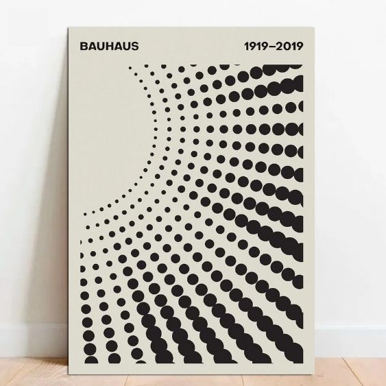 Quadro Decorativo Bauhaus Caixa Alta sem moldura 13