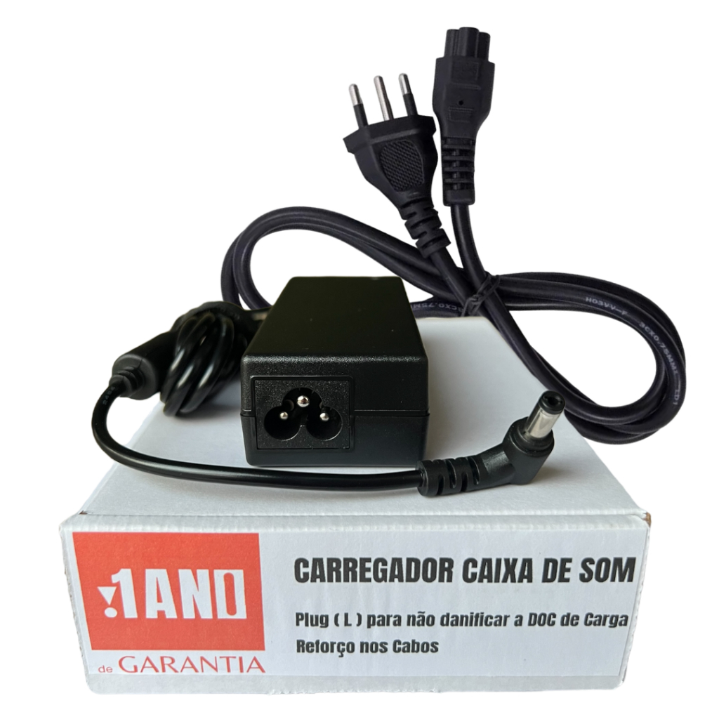 Carregador para Caixa De Som Boombox 1 e 2 , Xtreme 1 e 2, Omini 10 Onyx Studio, Onyx Studio 2/3/4/5
