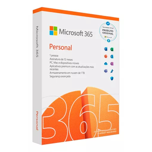 Microsoft Office 365 Personal Mac / Pc (box) Licença Anual