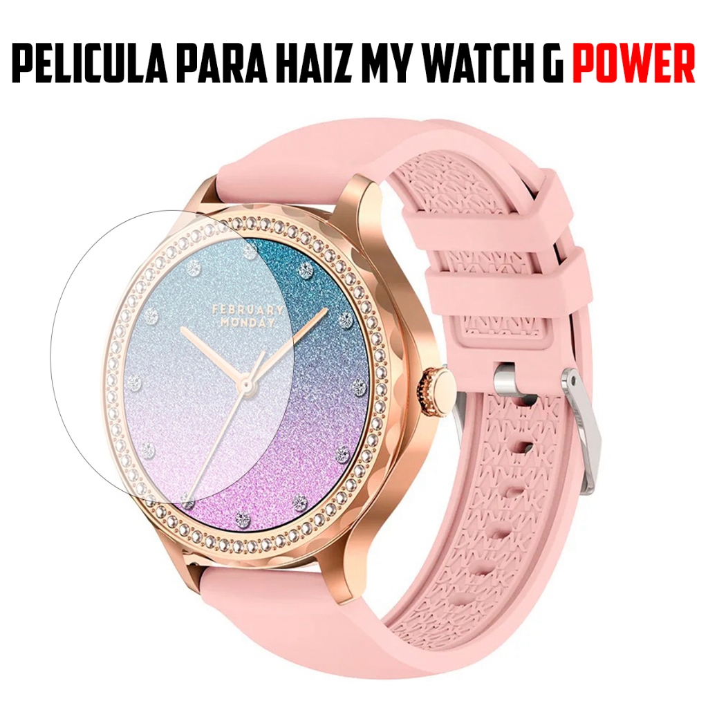Película para Smartwatch Haiz My Watch G Power de vidro temperado Proteção de Tela Resistente