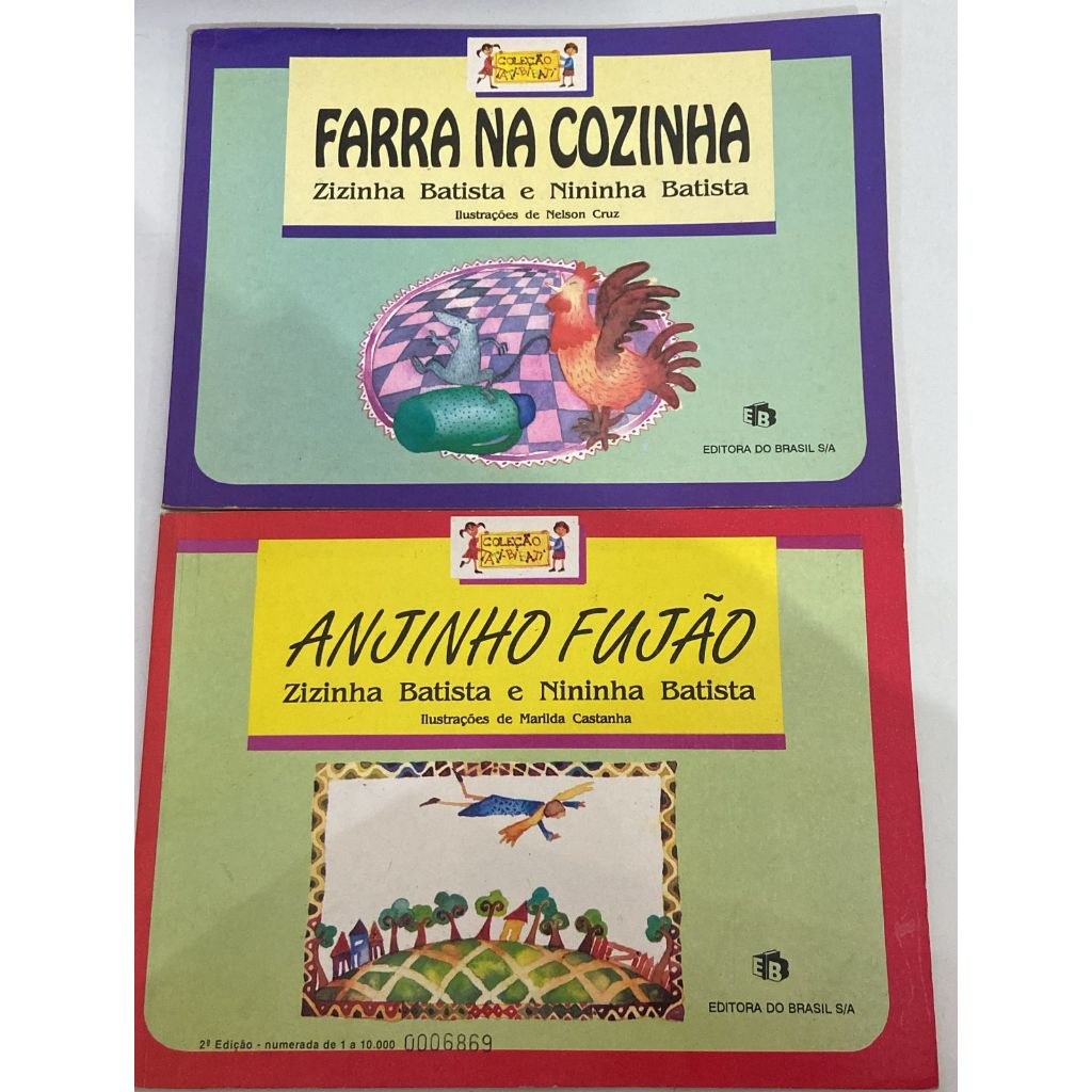 Anjinho fujão - Coelho, palhaço e mágico - Farra na cozinha - O foguete do guido - Livros infantil
