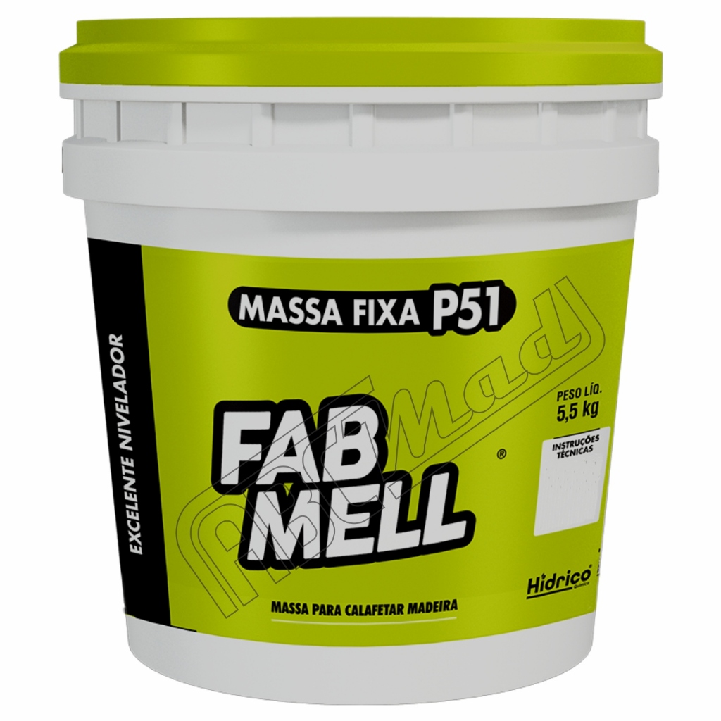 Massa P51 = F12 Multiuso | Calafetar Rejuntar Reparar | Taco Assoalho Piso De Madeira | 5,5Kg