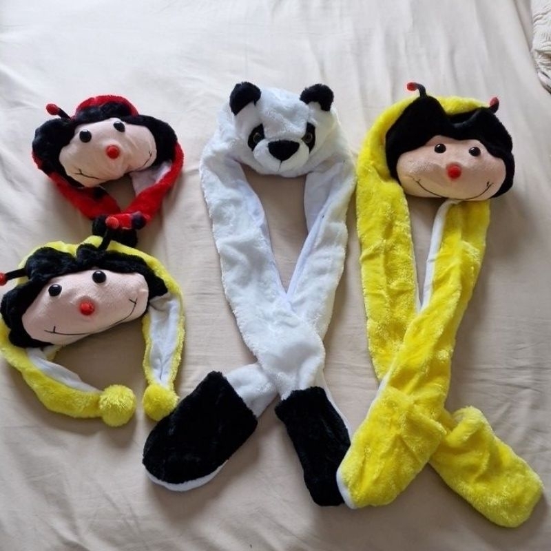 Touca Infantil de Bichinho/Cachecol/Gorro Infantil
