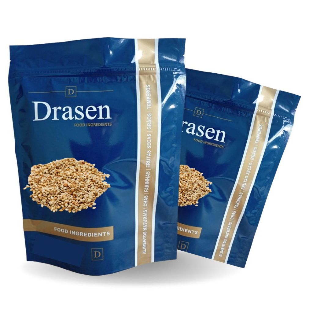 Kit 2Kg Gergelim Natural Com Casca - Drasen Food em Oferta na Shopee