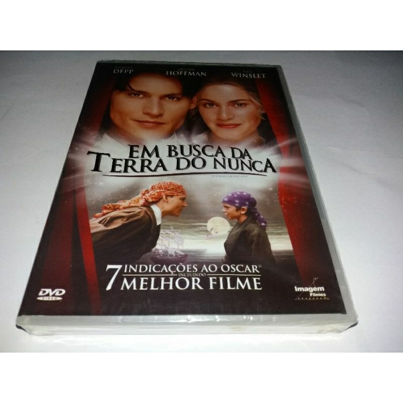 Dvd - Em Busca da Terra do Nunca - 2004 - Johnny Depp - Kate Winslet - Dublado - Lacrado