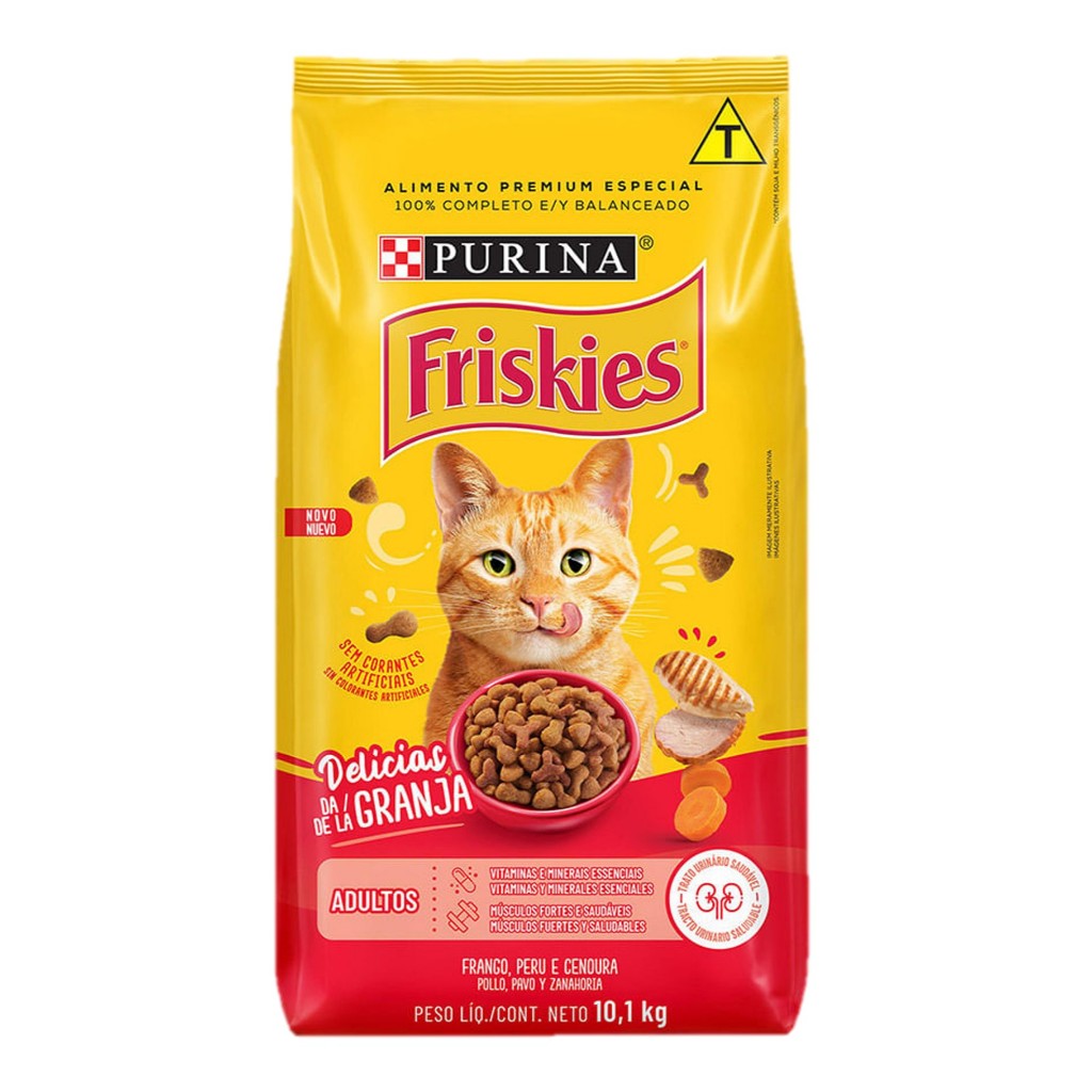 Ração Friskies Gatos Adultos Delicias da Granja 10,1 Kg