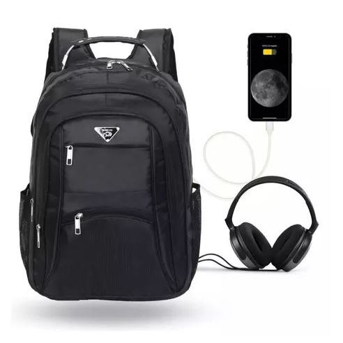 Mochila Masculina Cabo de Aço Trabalho Notebook Resistente Impermeavel