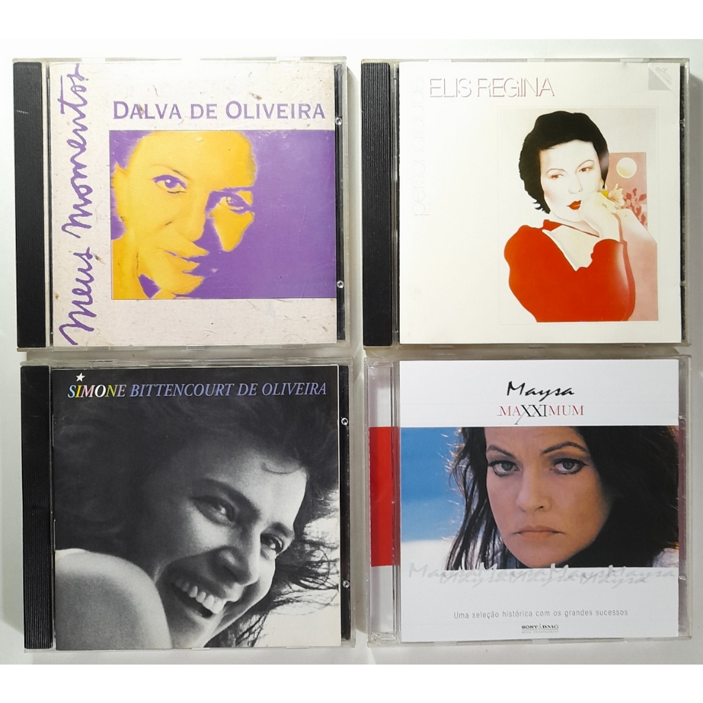 4 cds seminovos, Simone, Bittencourt De Oliveira + Dalva De Oliveira + Maysa, Maxximum + Elis Regina, Personalidade