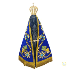 IMAGEM DE NOSSA SENHORA APARECIDA COMPLETA DE LUXO 40CM 02