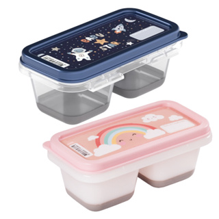 Pote para Congelar Papinha Duplo com Divisória Base em Silicone Área para Anotação Plasutil em Oferta na Shopee