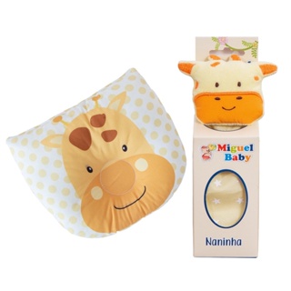 Kit 02 Peças Travesseiro Anatômico e Naninha Com Prendedor de Chupeta para Bebê em Oferta na Shopee