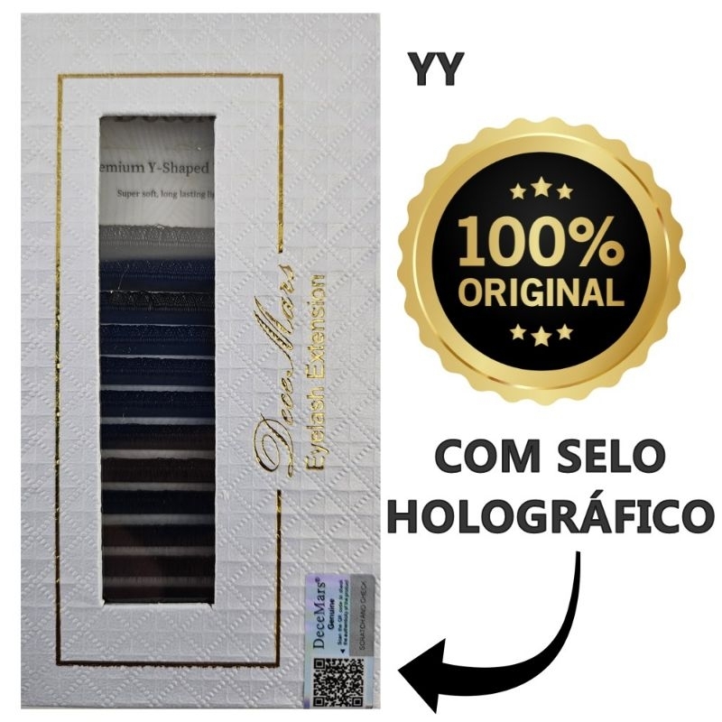 Cílios Decemars Y Original Volume Brasileiro Alongamento Tamanhos Mix Individuais Extensão De Cilios