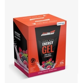 Gel de Carbo IRON MAN ENERGY CAIXA c/ 10 SACHÊS NEW MILLEN