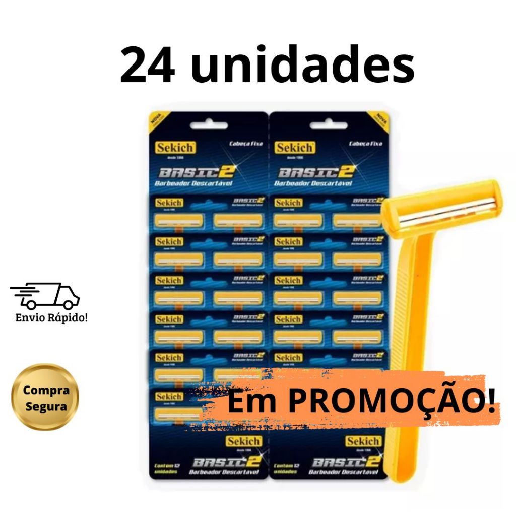 Barbeador Aparelho de Barbear - 24 unidades