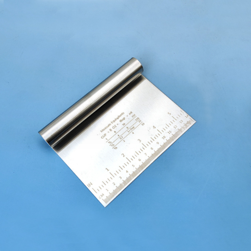 Master Atacadista Espátula Em Inox Prática Raspador De Massa Com Cabo Tubular 15cm Multiuso Universal