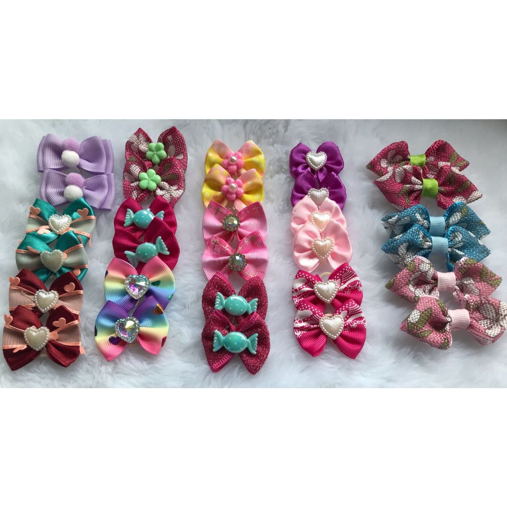 30 Laços Pet  Femea Banho e Tosa Acessórios para Cães Pet Shop Cachorro em Oferta na Shopee