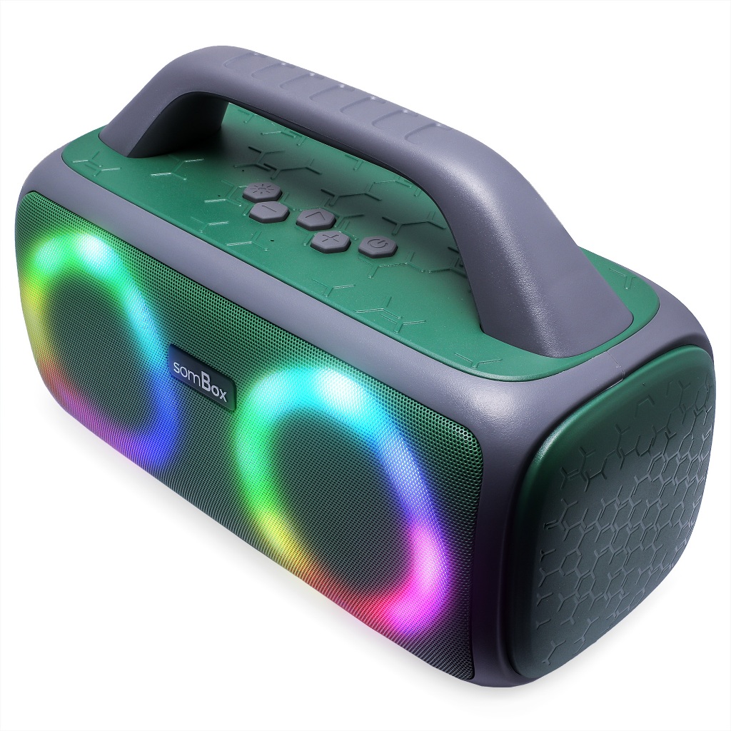 Caixa De Som Alto Falante Portátil Bluetooth 5.1 Amplificada 100W Fm Integrado P2 Pendrive TV MP3 Usb