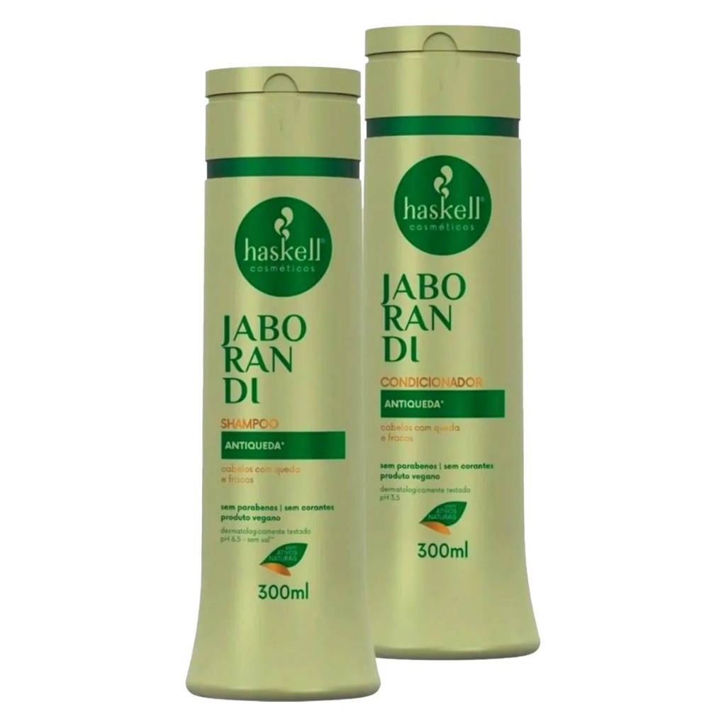 Kit Haskell JABORANDI  Shampoo 300ml Condicionador  300ml