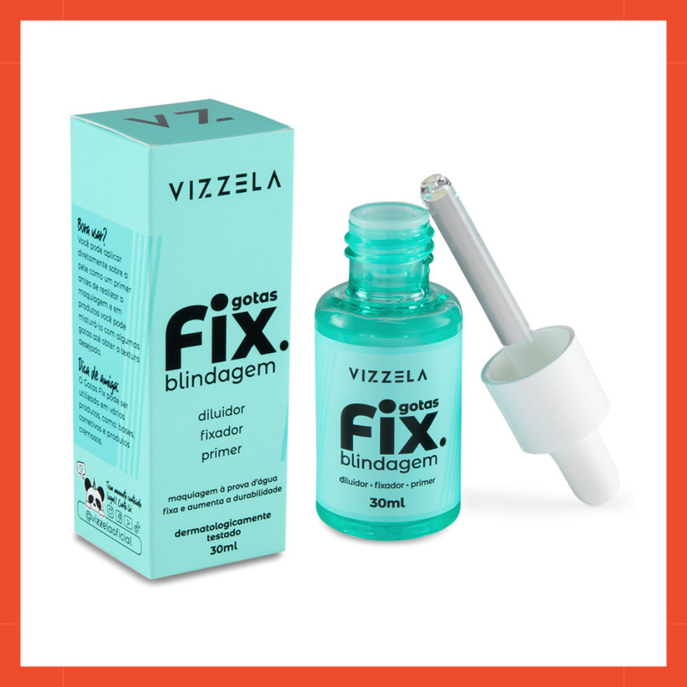 Gotas Fix Fixador de Maquiagem Vizzela Vegano