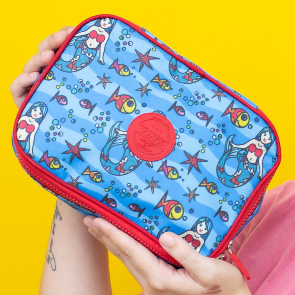 Estojo Escolar Sereia 100 pens Unicornio  by Emoji Romero Britto Box Estampado