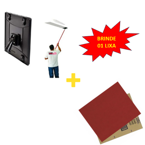 Suporte Para Lixa Para Teto e Parede Cor Preto Lixaflex Barato Acoplável extensor - Lixa Inteira, Lixa: Teto, Paredes de Reboco, Gesso, Madeira em Oferta na Shopee