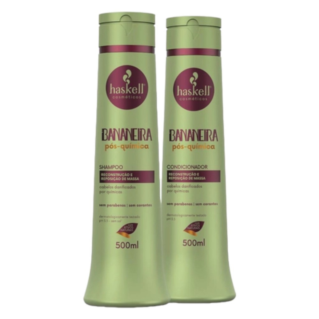 Kit Haskell Bananeira Shampoo 500ML  + 1 Condicionador 500ML