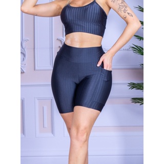 Bermuda Cirre 3D com bolso Fitness Academia Não Fica Transparente em Oferta na Shopee