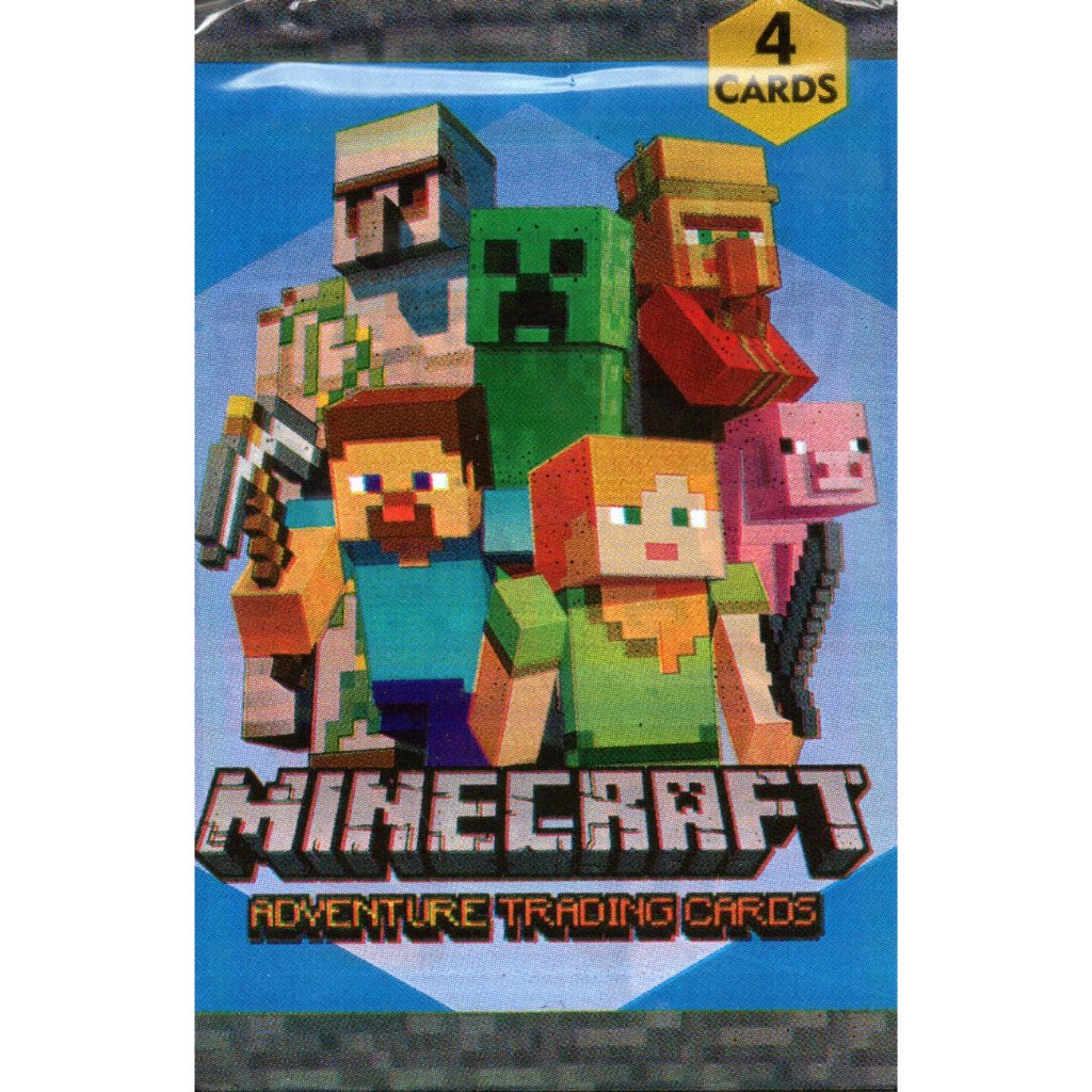 400 cards MInecraft = 100 pacotes fechados