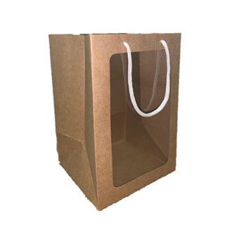 10 Sacolas Com Visor E Alça De Nylon - 25X17X15cm - P em Oferta na Shopee