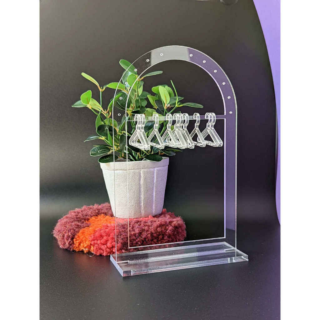 Expositor Arara Para Brincos Acrílico cristal