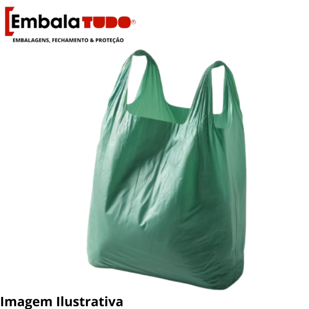 Sacola Plástica Reforçada 1Kg Vários Tamanhos Reciclada Colorido