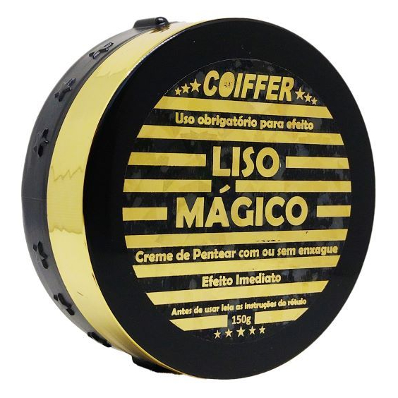CREME DE PENTEAR LISO MÁGICO COIFFER 150G ANTI FRIZZ