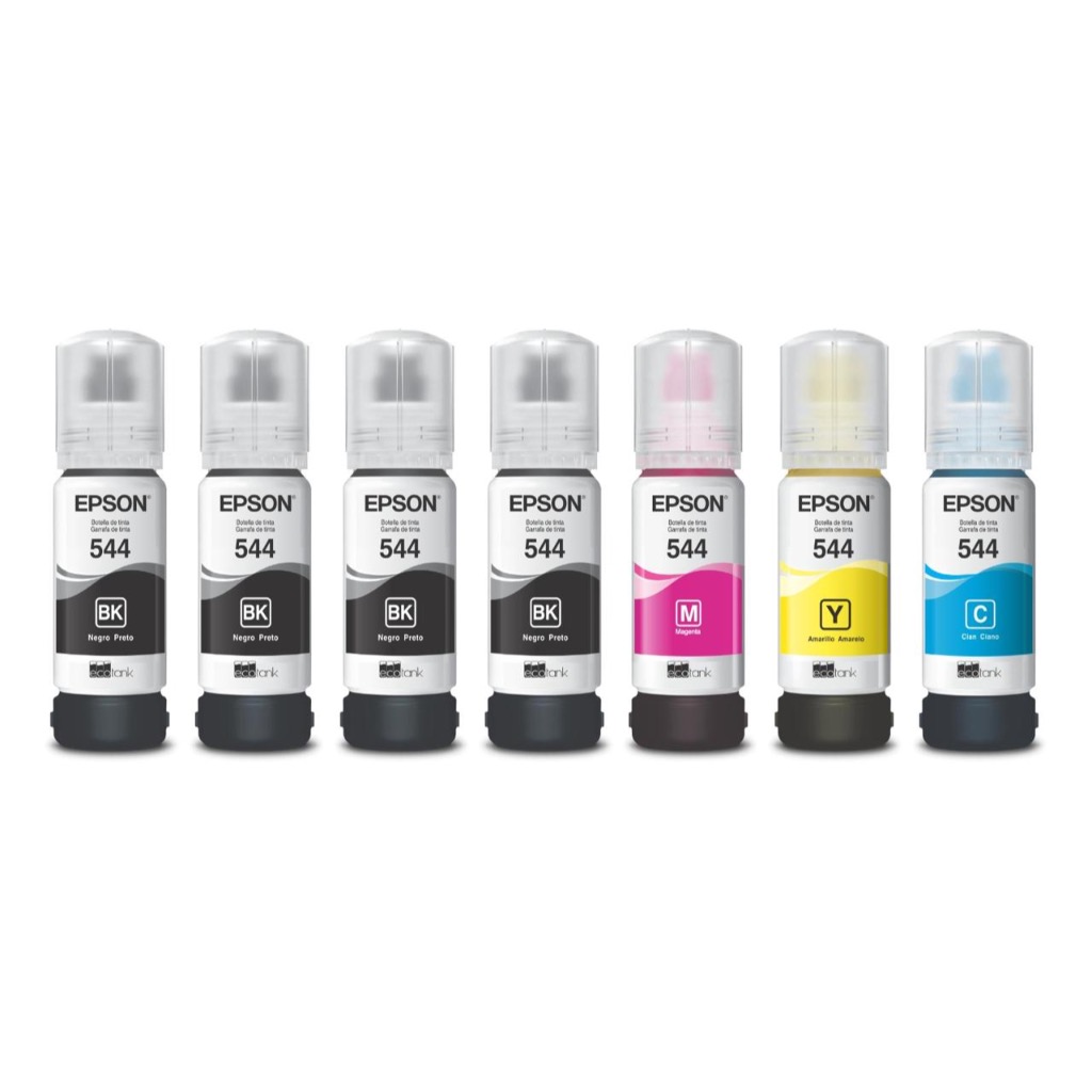 7 REFIL DE TINTA EPSON T544 L3110/L3210/L3250