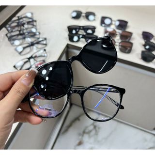 Armação Feminina Para Grau Retro Com Lente Clipon Polarizada Diversas Cores PZ1008 Redondo em Oferta na Shopee