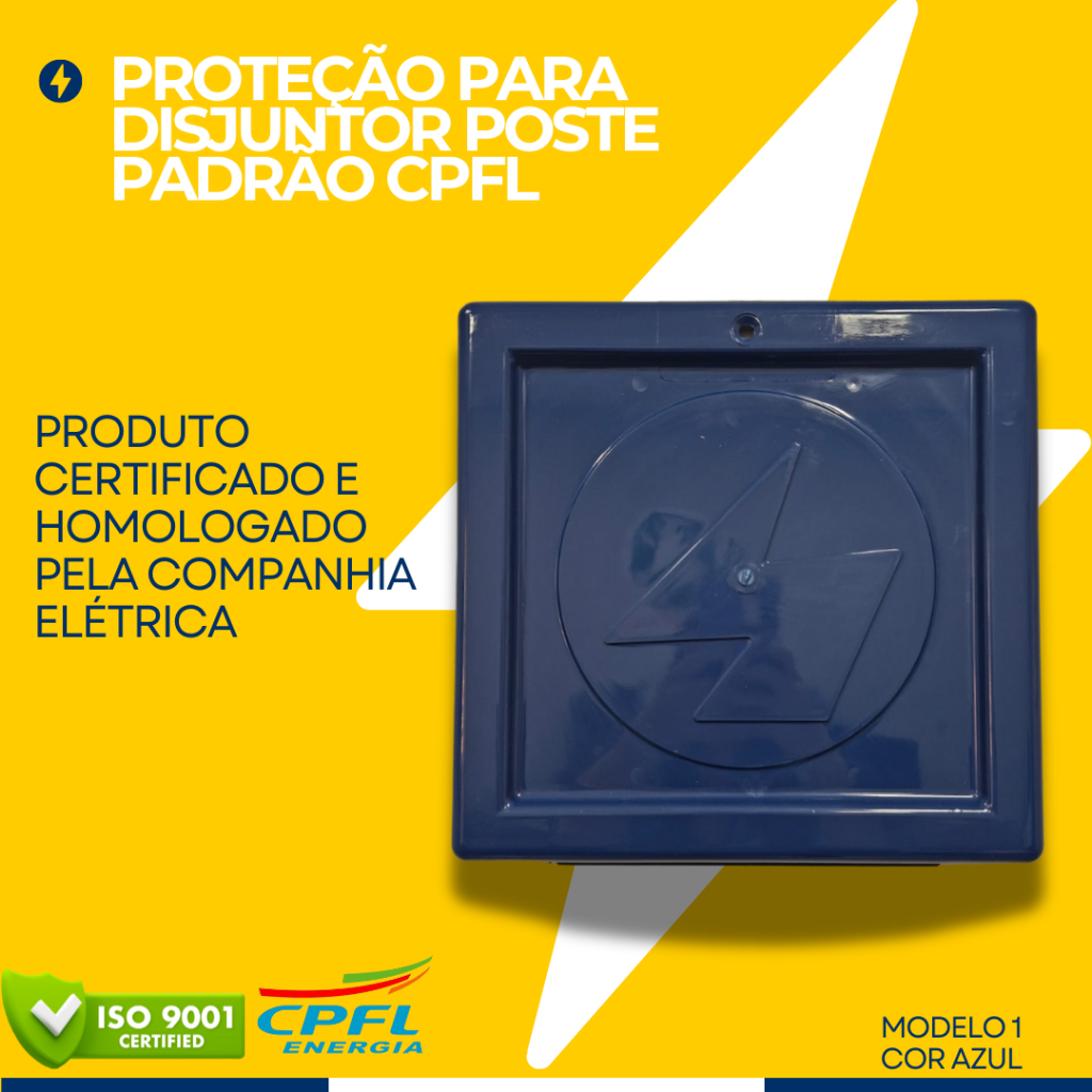 Proteção Azul Para Disjuntor De Poste Padrão - Cpfl