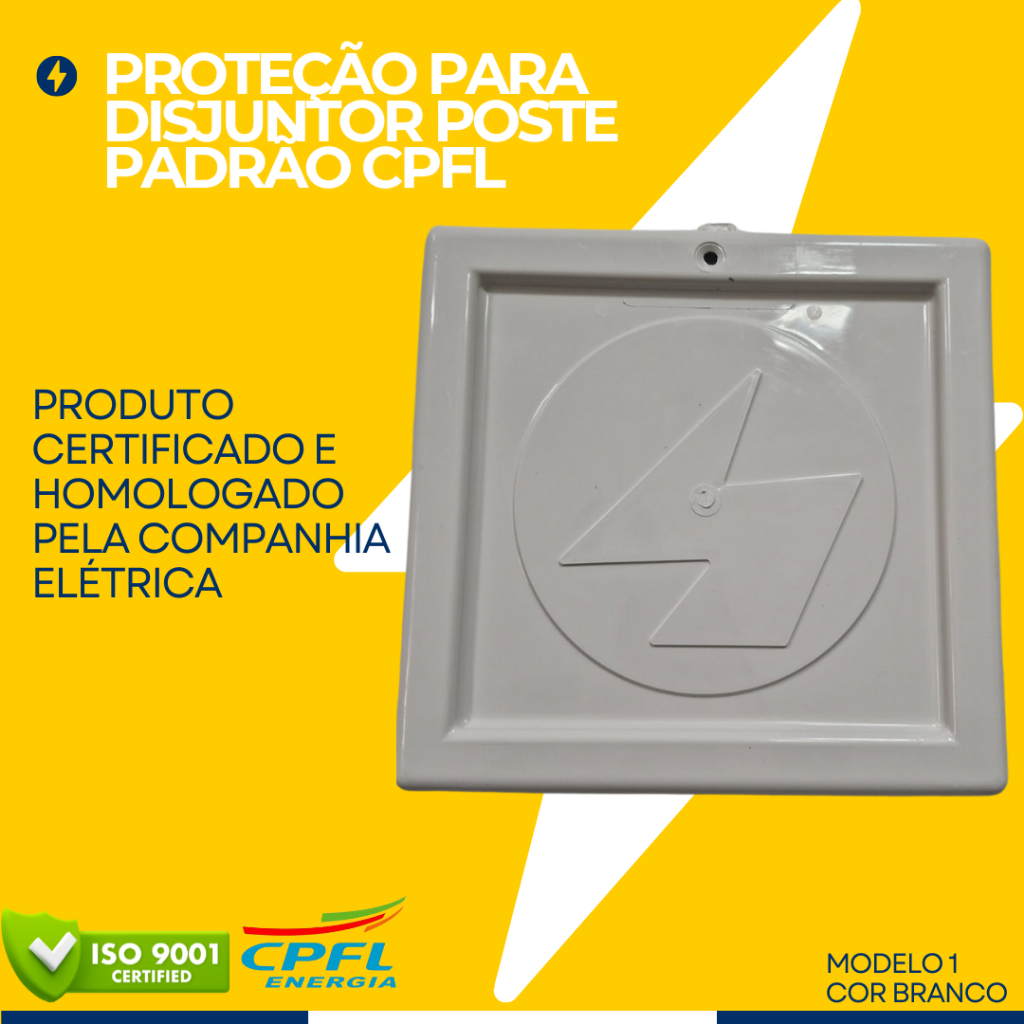 Proteção Branca Para Disjuntor De Poste Padrão - Cpfl